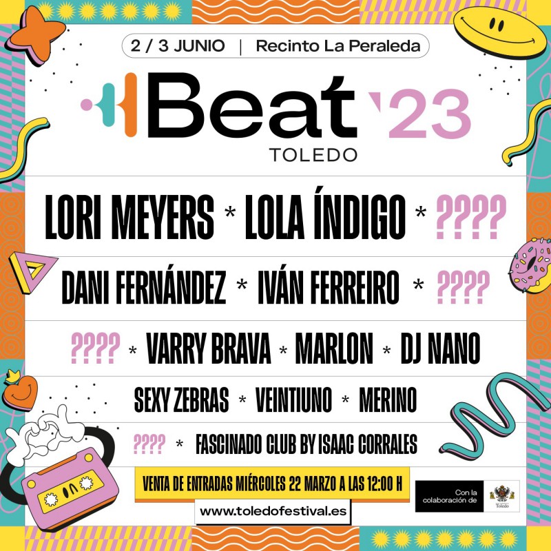 El festival de música 'Beat'23' llega a Toledo con artistas de primer nivel