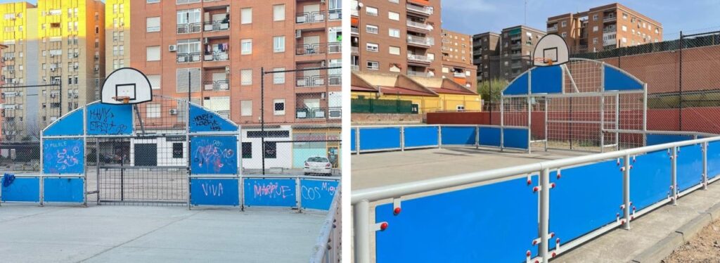 Ya está disponible la pista polideportiva junto al Nuevo Centro