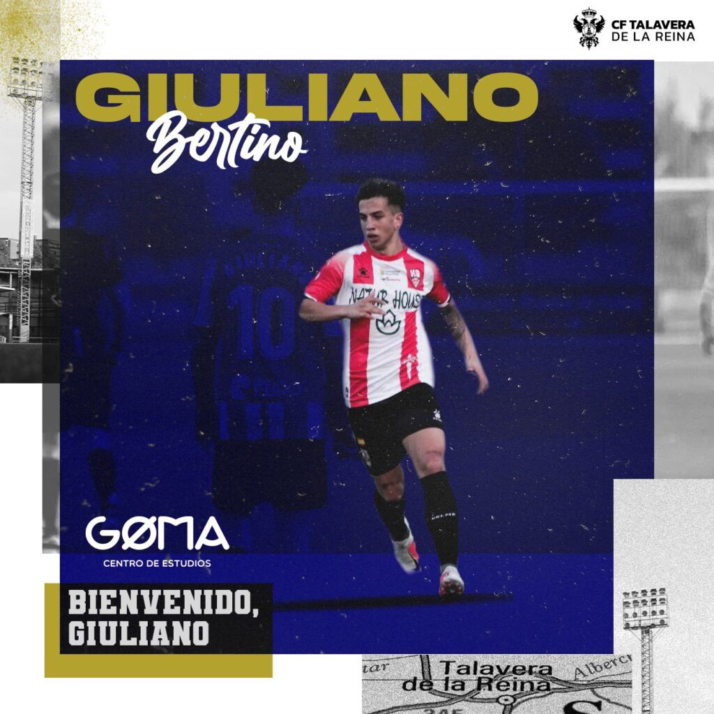 Giuliano Bertino, nuevo jugador del CF Talavera