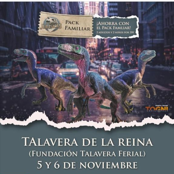 La exposición de Criaturas Jurásicas llega a Talavera Ferial