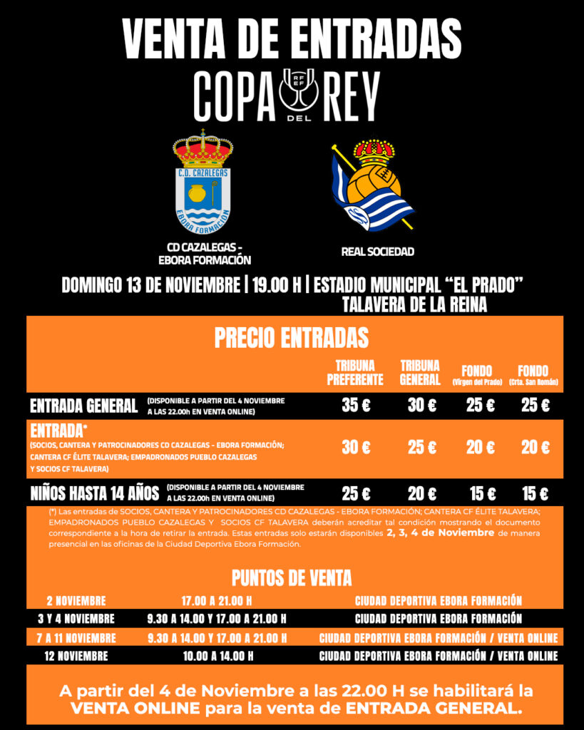 CD Cazalegas VS Real Sociedad (Copa del Rey)