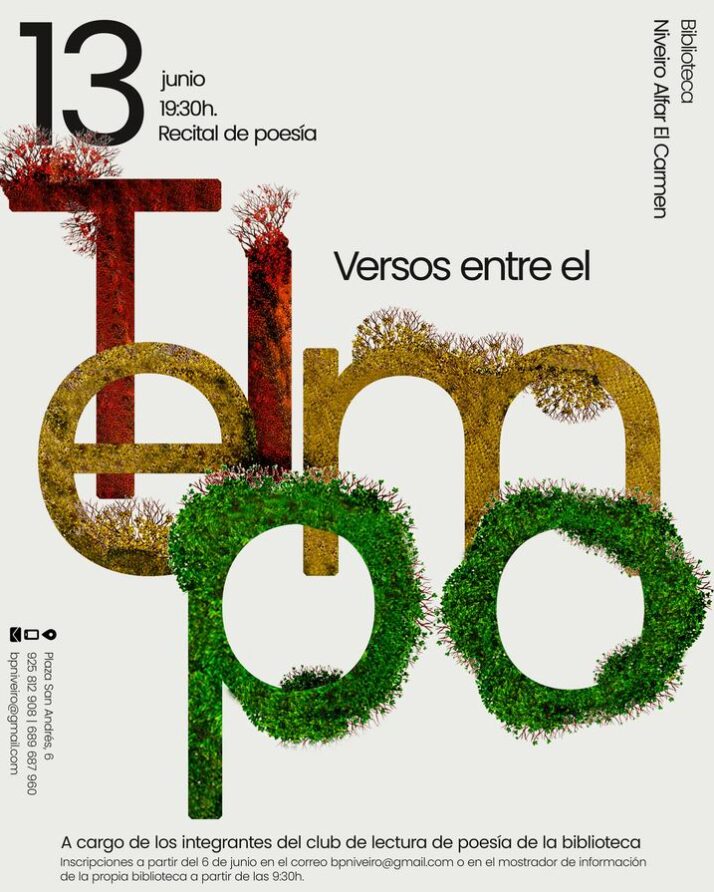 "Versos entre el tiempo" recital de poesía en Talavera