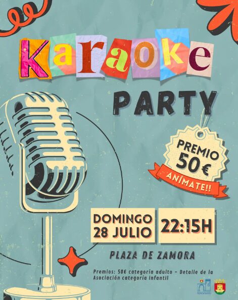 Karaoke Party en la Plaza de Zamora de Talavera