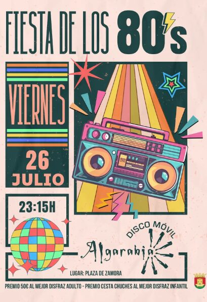 Fiesta de los 80 en Talavera