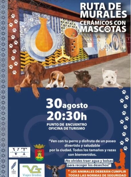 Ruta por los murales de Talavera con las mascotas