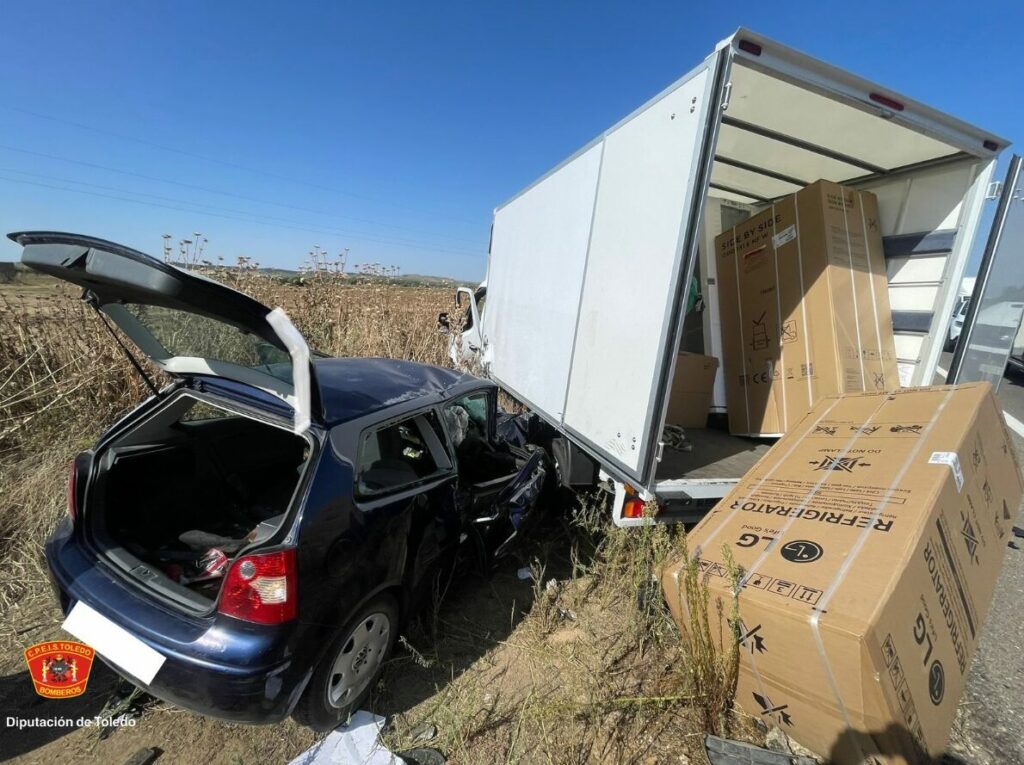 Una colisión en Talavera deja cinco heridos y uno en estado crítico