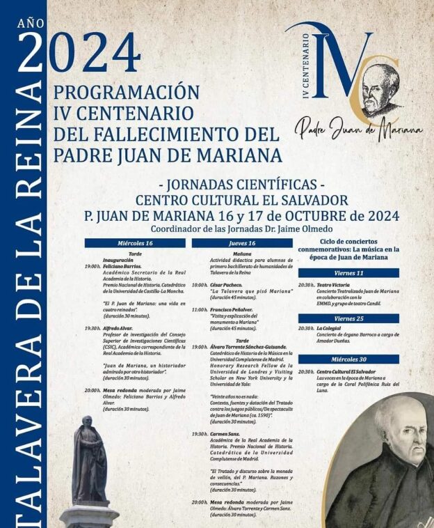 Inician las Jornadas en homenaje a Padre Juan de Mariana