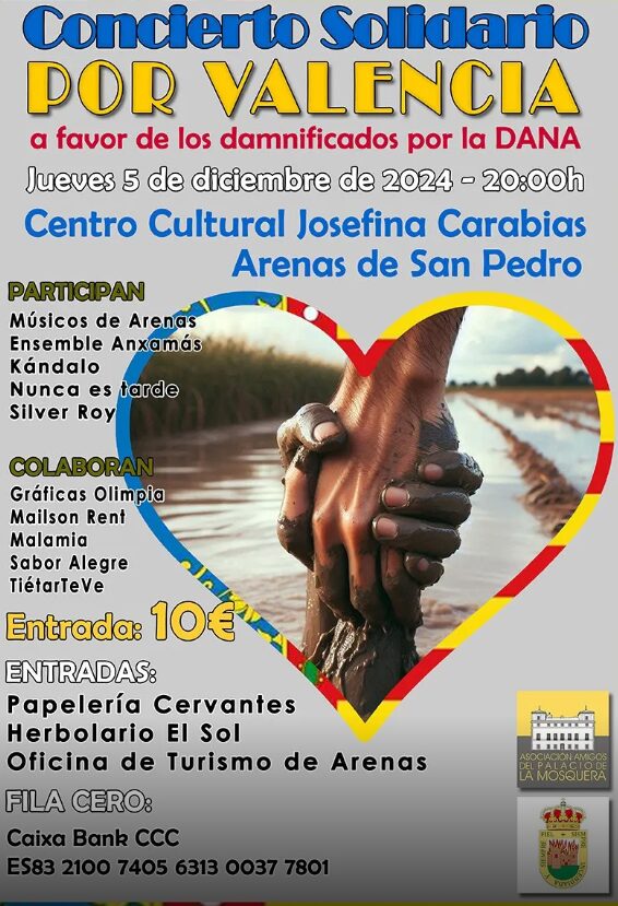 Arenas de San Pedro se une en solidaridad con Valencia