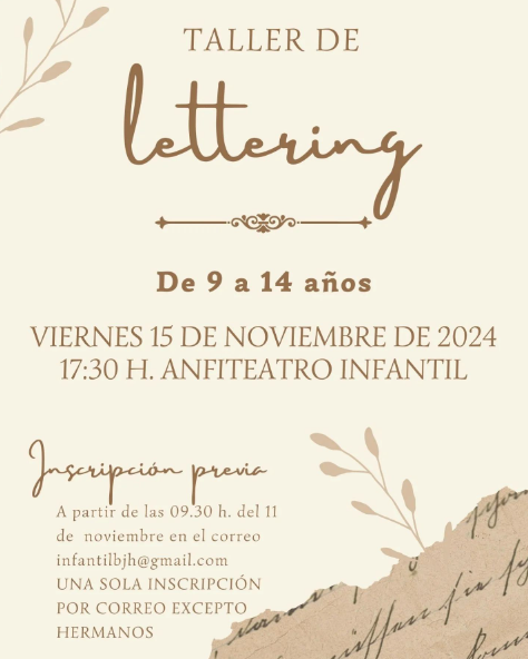 Taller de Lettering en Talavera