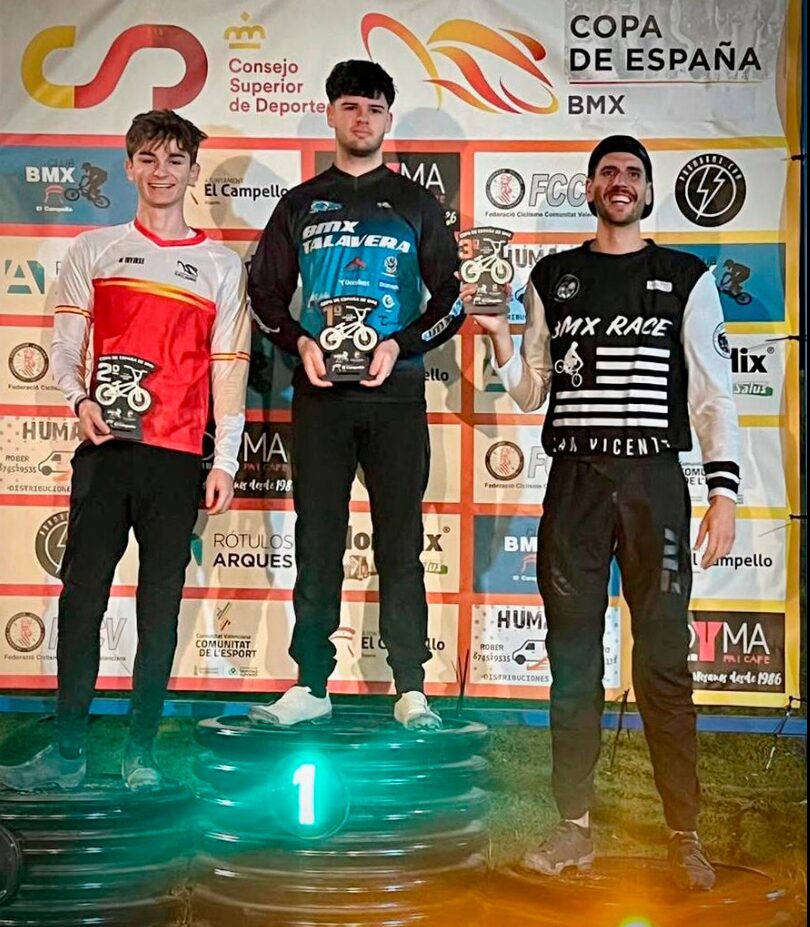 El talaverano Sergio Sánchez brilla en la Copa de España de BMX