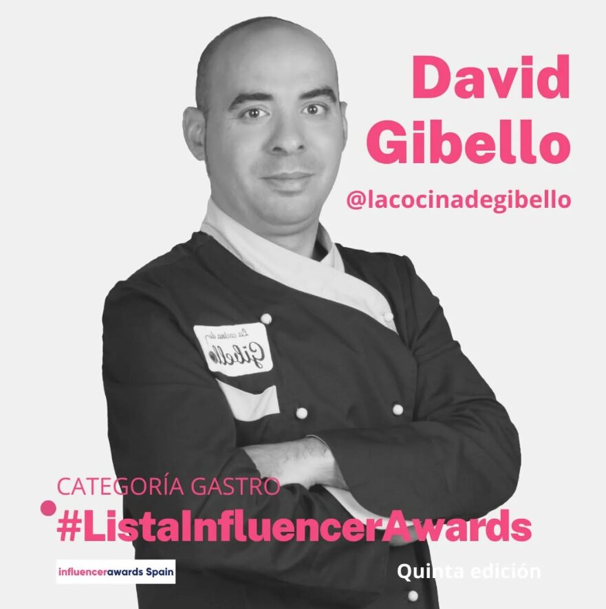 El cocinero talaverano David Gibello, nominado en los Influencer Awards